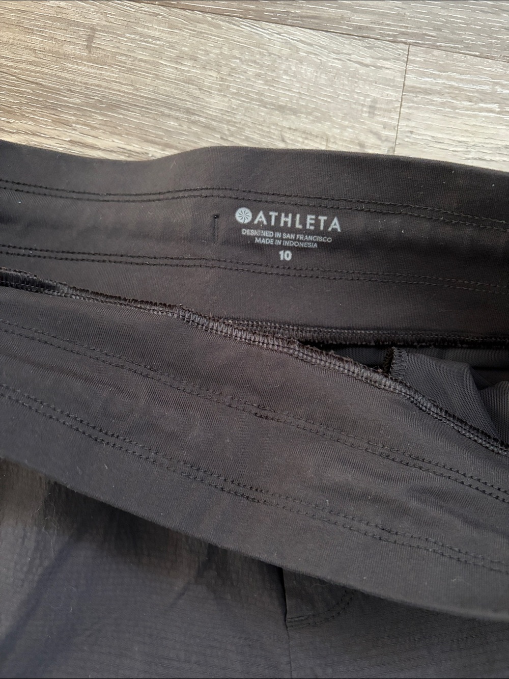 Athleta Black Drawstring Jogger Pants with Zip Pockets - Picture 3 of 3